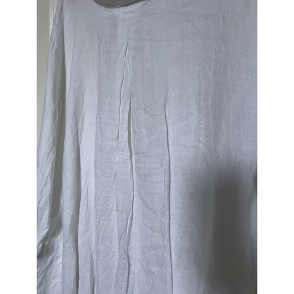 Diverse Italia White Linen Dress One Size Fits To Up XXXL - Picture 4 of 6